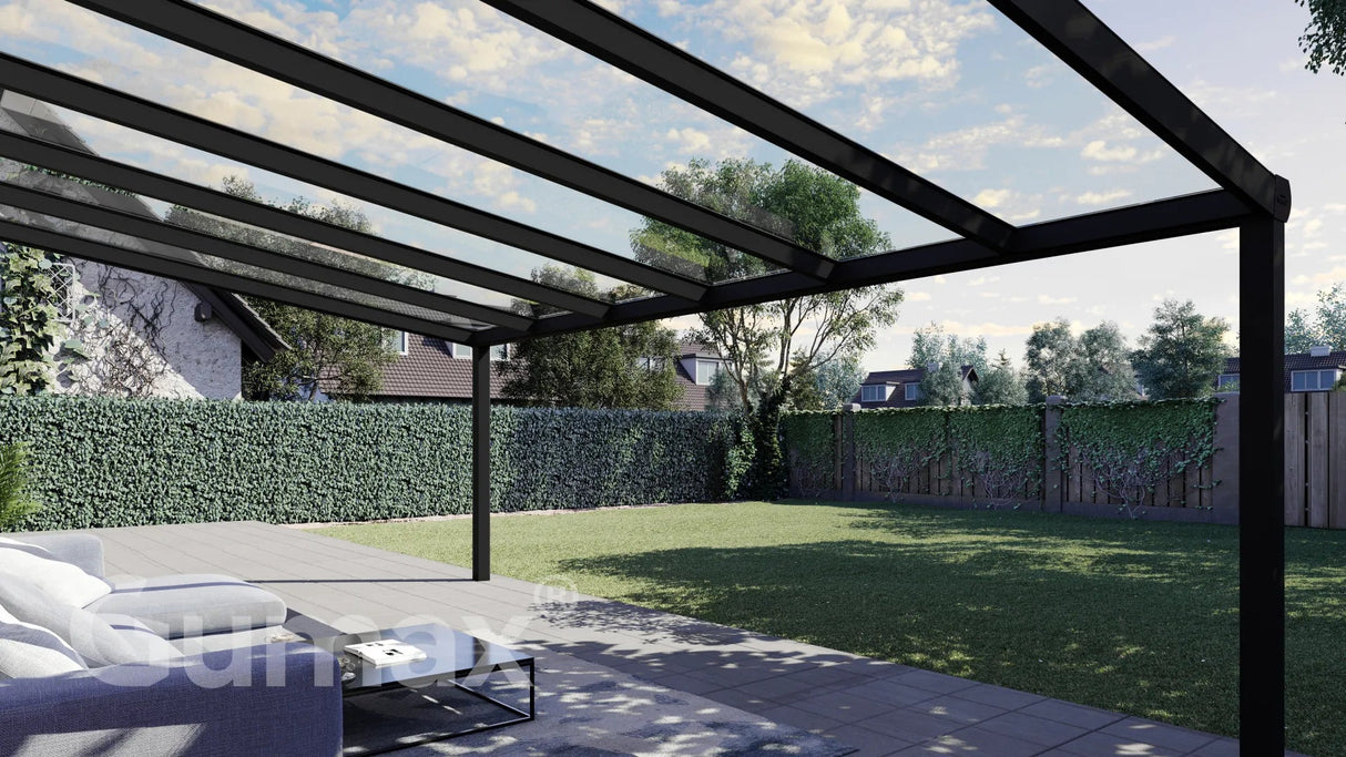 Tuinmaximaal | Schwerlast-Veranda Modern Matt Schwarz