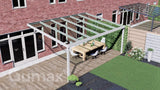 Tuinmaximaal | Schwerlast-Veranda Zeitlos Mattweiß