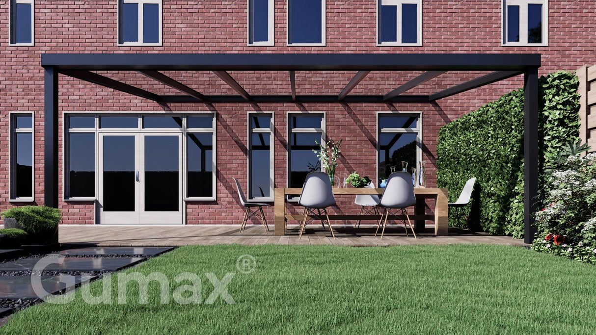 Tuinmaximaal | Schwerlast-Veranda Zeitlos Mattschwarz