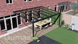 Tuinmaximaal | Schwerlast-Veranda Authentisch Mattschwarz