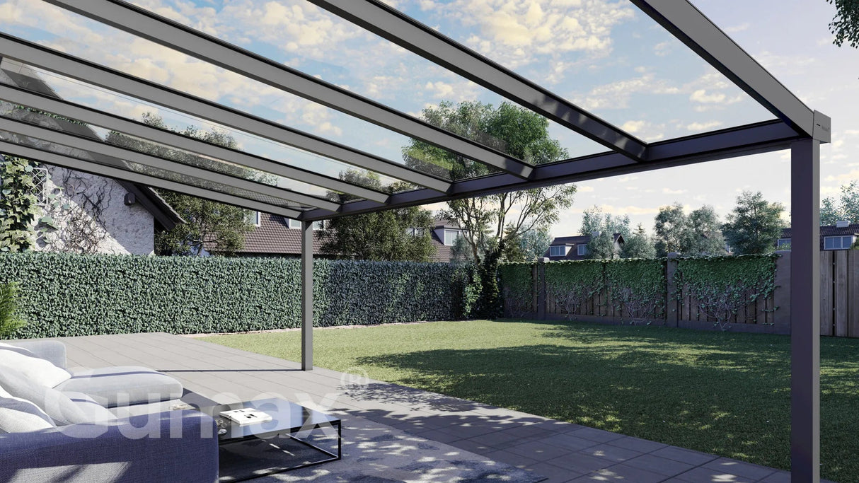 Tuinmaximaal | Schwerlast-Veranda Zeitgenössisch Matt Anthrazit
