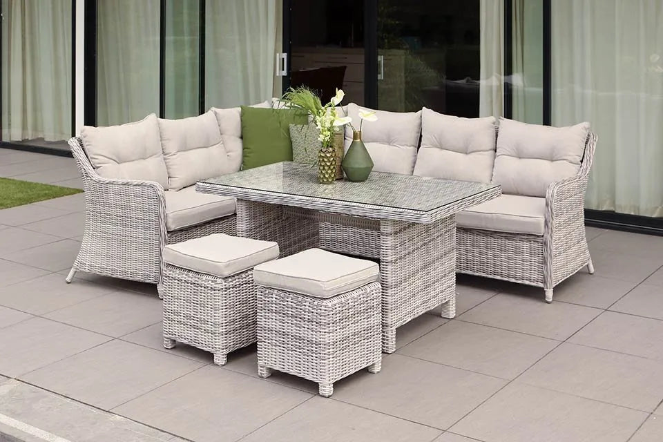 Fonteyn | Camden Lounge-Dining-Set | Mixed Grey