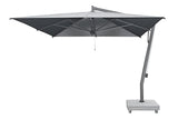 Capri Zweefparasol 350 x 350 cm Grafiet, Batyline Zwart - Borek