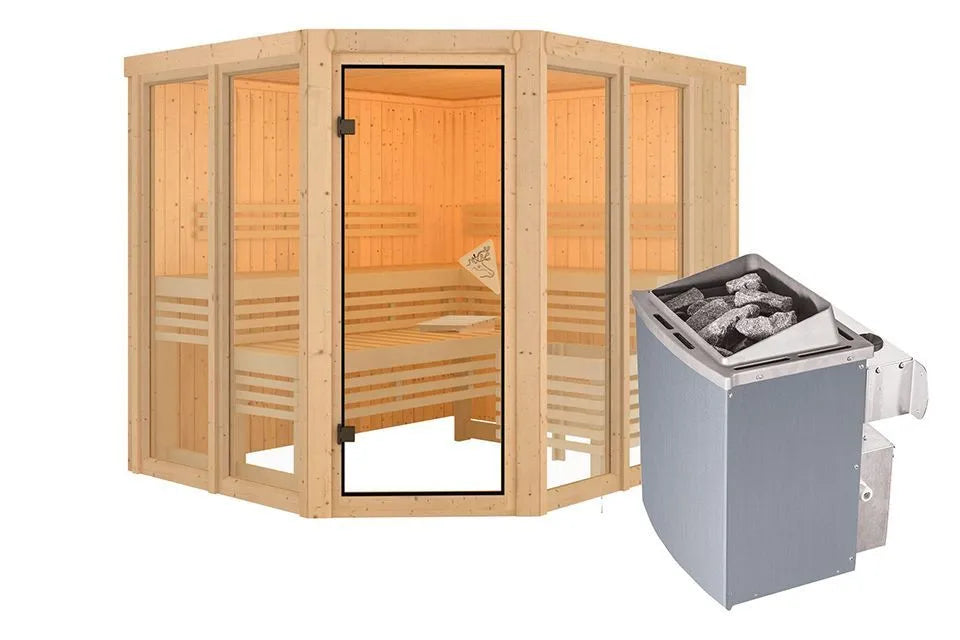 Karibu | Ainur 3 Sauna | Ofen 9 kW Integrierte Steuerung