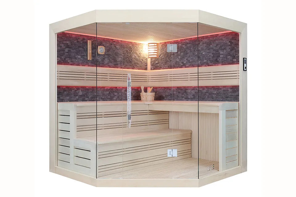 Fonteyn | Marriott 220 Sauna Komplett | Black Stone
