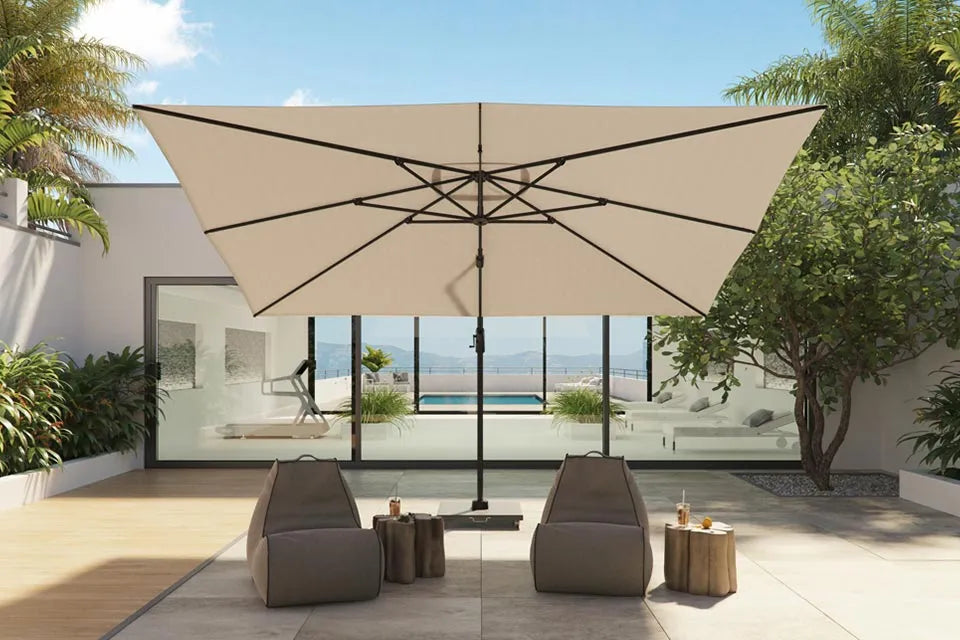 Platinum Sun & Shade | Challenger T¹ Ampelschirm Premium 300 x 300 cm | Manhattan