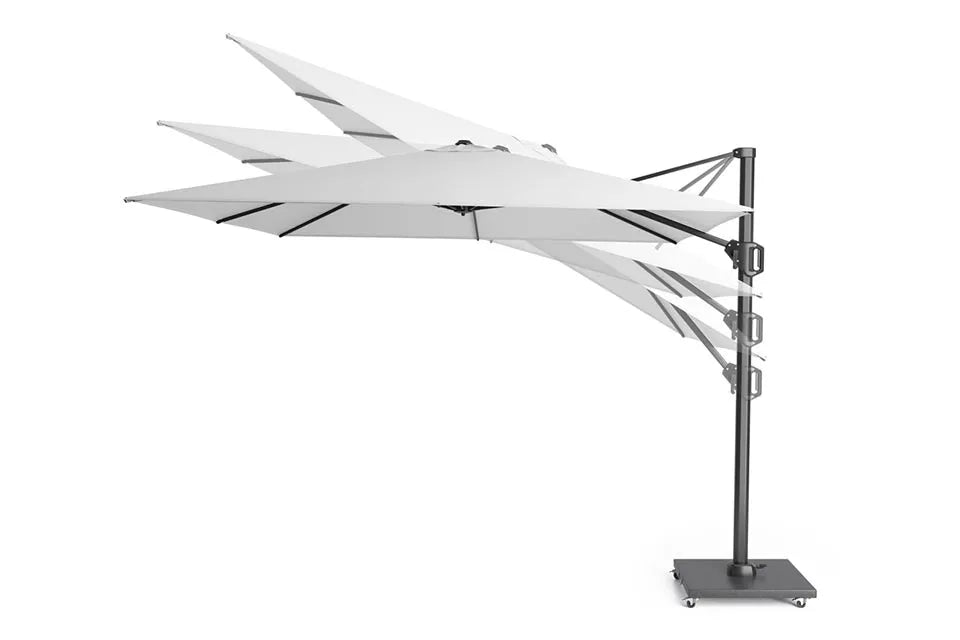 Platinum Sun & Shade | Challenger T¹ Ampelschirm Premium 350 x 350 cm | Faded Black