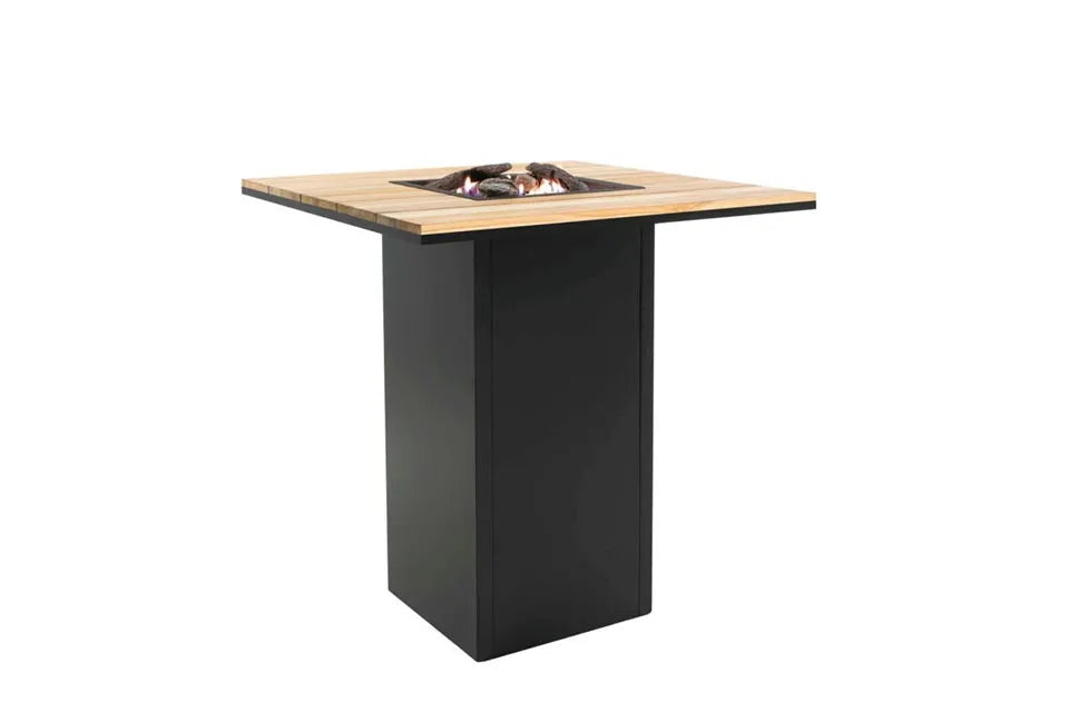 Cosi | Cosiloft 100 Bartisch | Schwarzgestell | Teakplatte