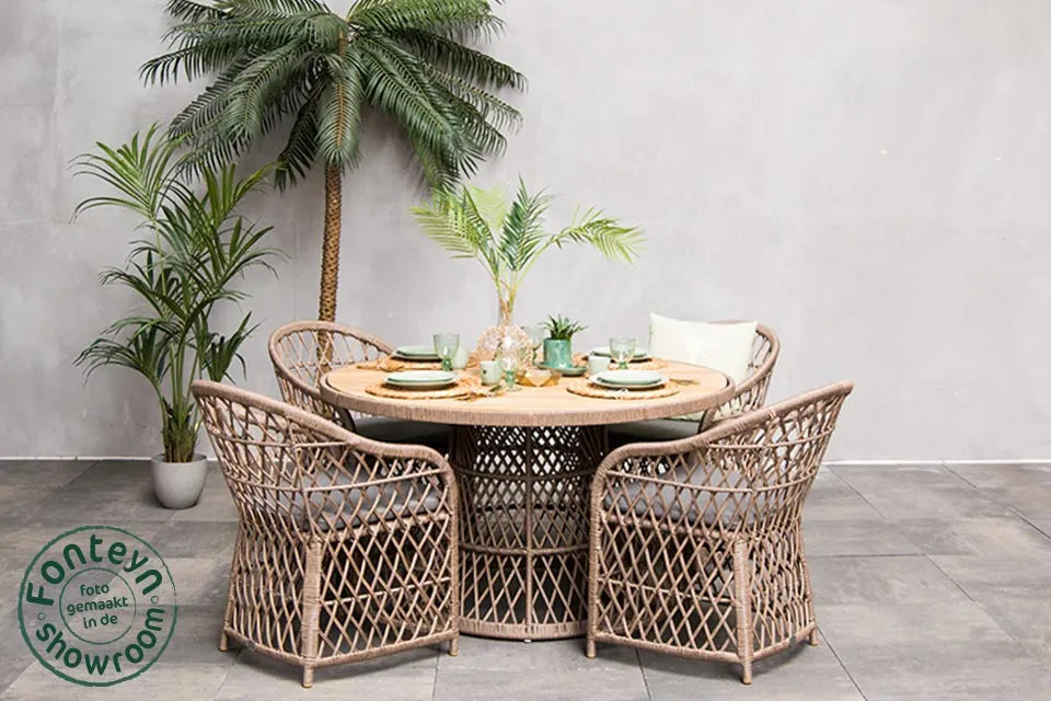 Fonteyn | Denver Gartenmöbel-Set | Akazie Teak-Optik