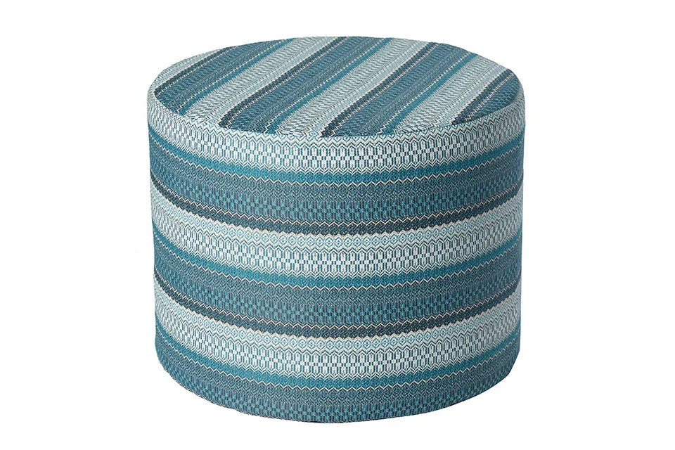 Borek | Desio Pouf AW Ø60 x 48 cm | Azurblau