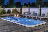 Dynamic Swimspa | Sterling White mit DUNKELGRAU