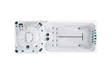 Dynamic Deep Swimspa | Sterling White mit DUNKELGRAU
