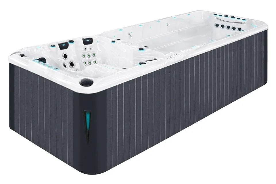 Energy Swimspa | Sterling White mit DUNKELGRAU