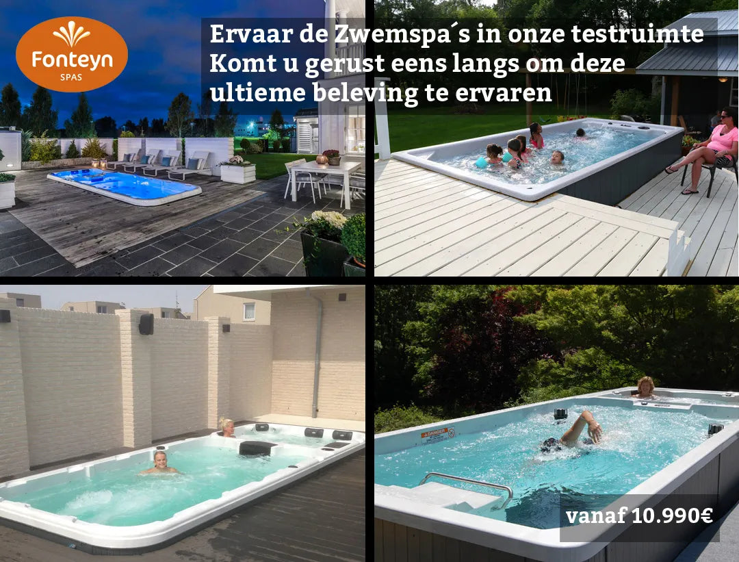 Aquatic 7 Swimspa | Sterling White mit DUNKELGRAU