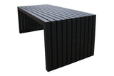 Fonteyn | Gartentisch Aluminium 200 x 92 cm | Schwarz