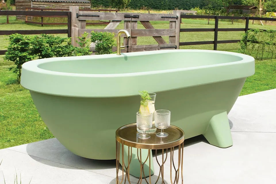 Gardentub | Outdoor-Badewanne 194 x 94 cm | Matt Limette