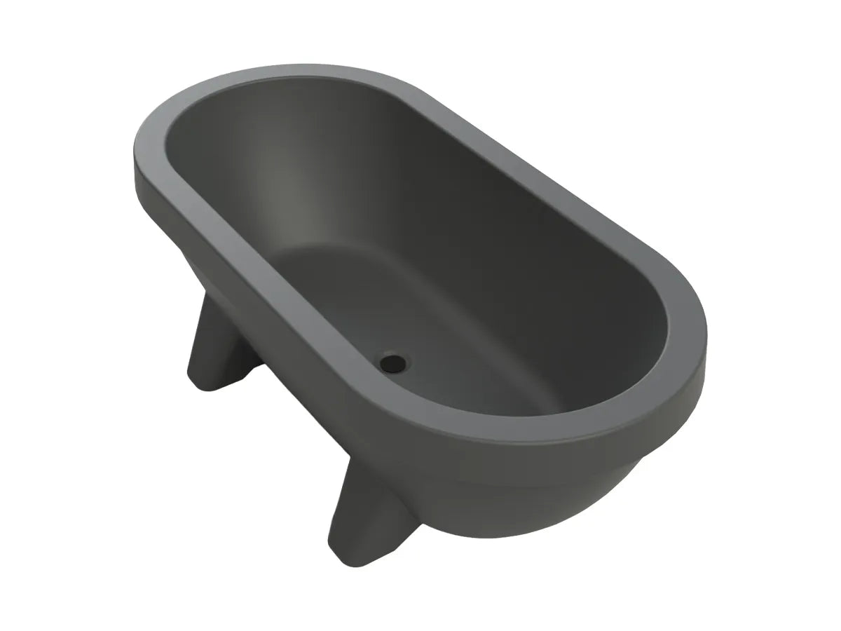 Gardentub | Outdoor-Badewanne 194 x 94 cm | Matt Anthrazit