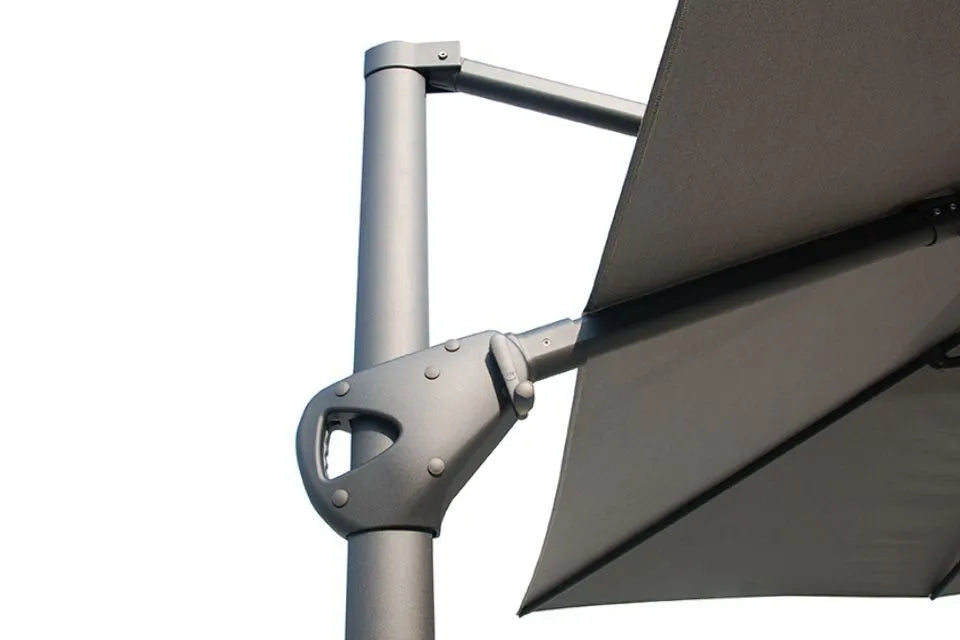 4 Seasons Outdoor | Siesta Ampelschirm Premium 300 x 400 cm | Weiß-Anthrazit