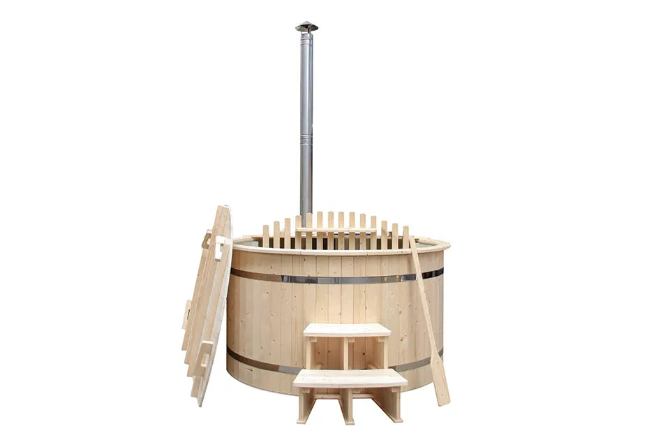 Fonteyn | Hölzerner Whirlpool Ø180 cm mit Polypropylen-Innenseite