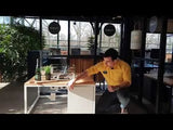 Cosi | Cosiloft 100 | Weißes Gestell | Teakholzplatte