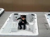 Aquatic 1 Swimspa ECO | Sterling White with DARK GREY