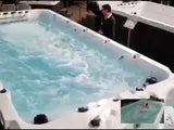 Vitality Deep Swimspa | Sterling White mit DUNKELGRAU