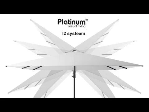 Platinum Sun & Shade | Challenger T² Ampelschirm Premium 300 x 300 cm | Manhattan