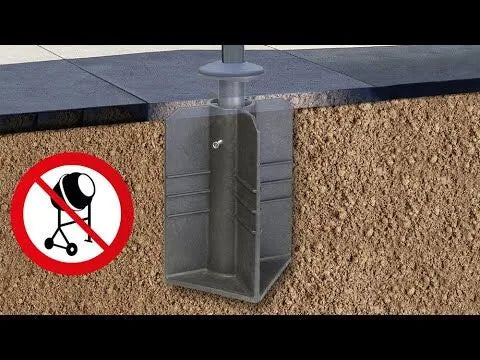 Platinum Sun & Shade | Einschlagfuß | Schwarz