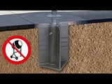 Platinum Sun & Shade | Einschlagfuß | Schwarz