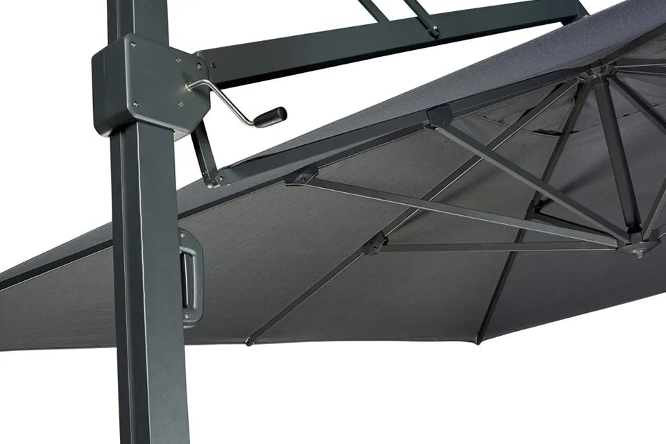 Platinum Sun & Shade | Icon Ampelschirm Premium 400 x 300 cm | Havanna