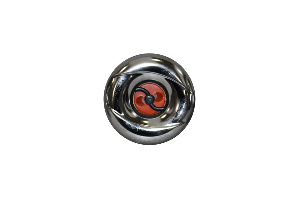 Passion | 3 3/8 Mini Jet, Pulsator, Snap-In, Glatt, Chrom-Orange