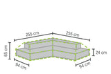 Winza | Loungeset-Schutzhülle Premium L 255 x 255 x 65 cm
