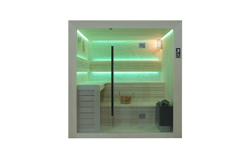 Fonteyn | Luxor 220 Sauna komplett | White Stone