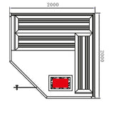 Fonteyn | Marriott 200 Sauna Komplett | Rote Zeder