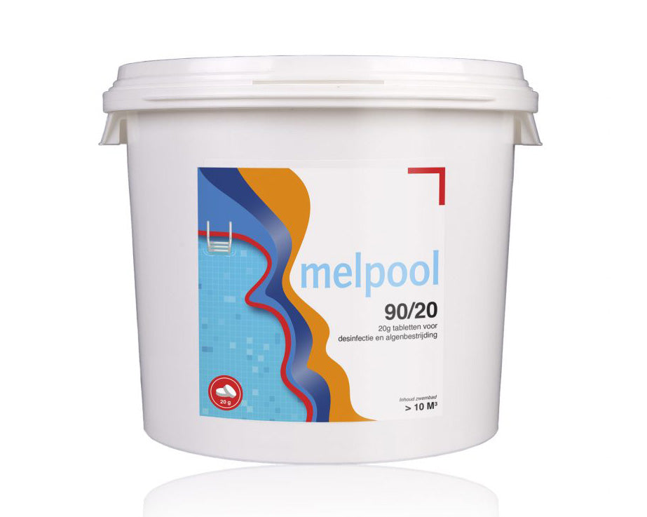 Melpool | Chlor 90/20 Tabletten | Eimer 5 Kilo