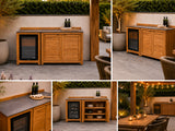 Passion Grills | Milano Außenküchen-Konfiguration 01 | Albastro Cream