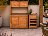 Passion Grills | Milano Außenküchen-Konfiguration 01 | Albastro Cream