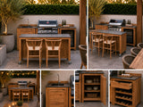 Passion Grills | Milano Außenküchen-Konfiguration 01 | Albastro Cream