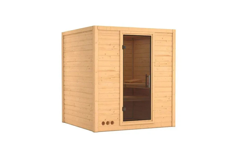 Karibu | Mojave Sauna | Bronzeglas Tür