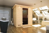Karibu | Mojave Sauna | Bronzeglas Tür