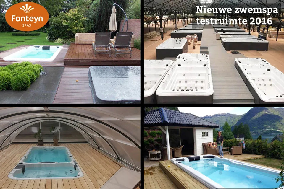 Fitness 1 Swimspa | Sterling White mit DUNKELGRAU