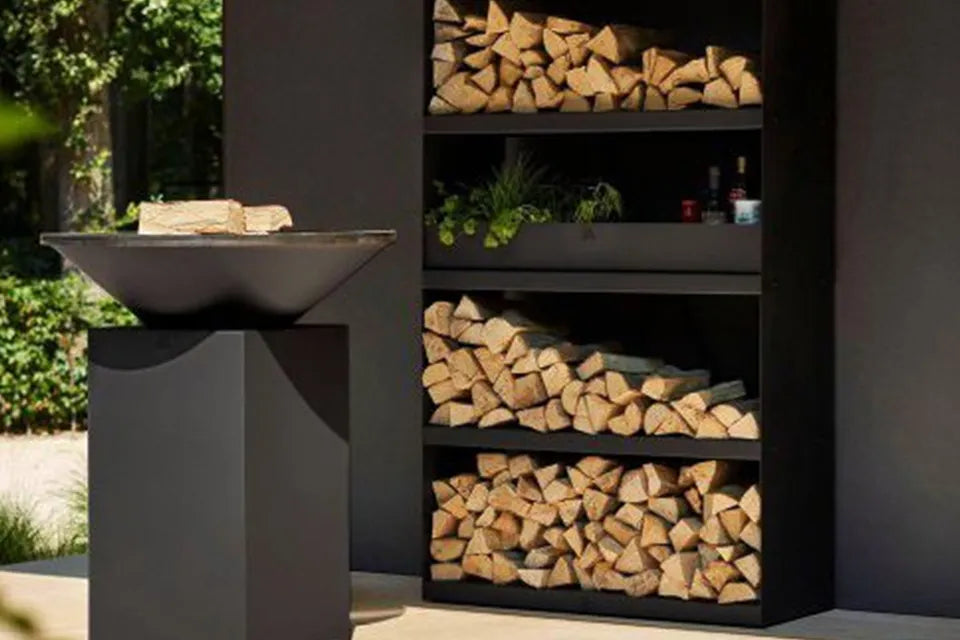 OFYR | Holzlager Schwarz 100