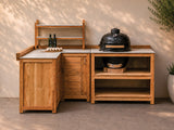 Passion Grills | Milano Außenküchen-Konfiguration 21 | Albastro Cream