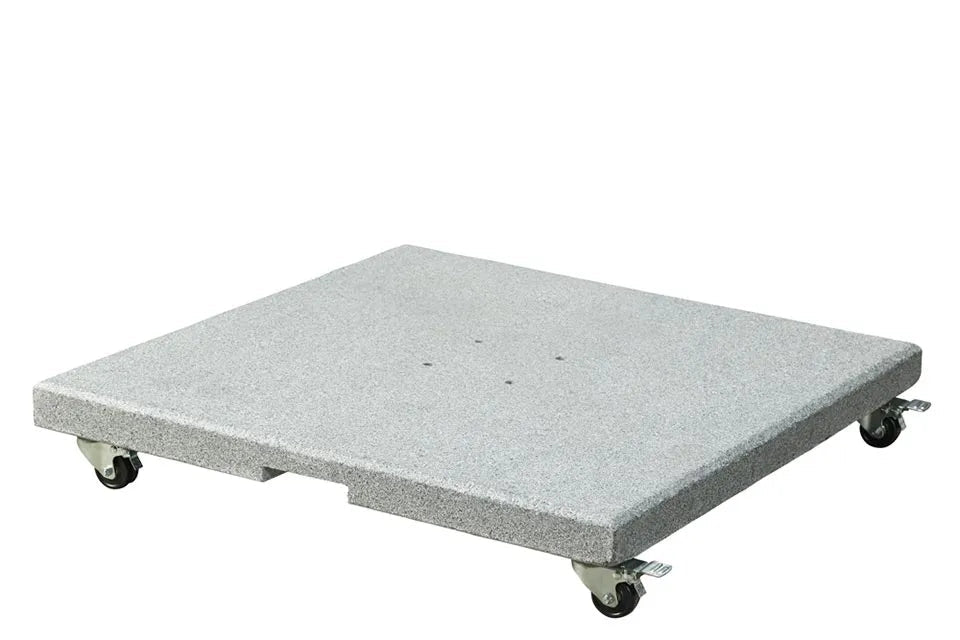 Platinum Sun & Shade | Salerno Sonnenschirmständer Granit mit Rollen | 120 kg