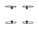 Royal Well | Topfuntersetzer-Set, 4-teilig | Graugrün