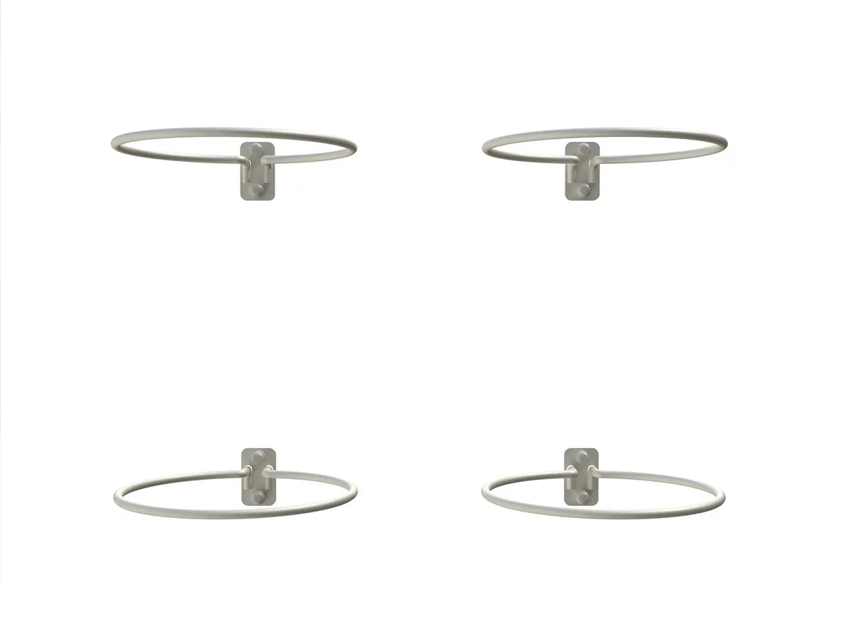 Royal Well | Topfuntersetzer-Set aus 4 | Weiß