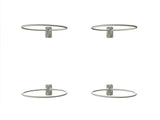 Royal Well | Topfuntersetzer-Set aus 4 | Weiß