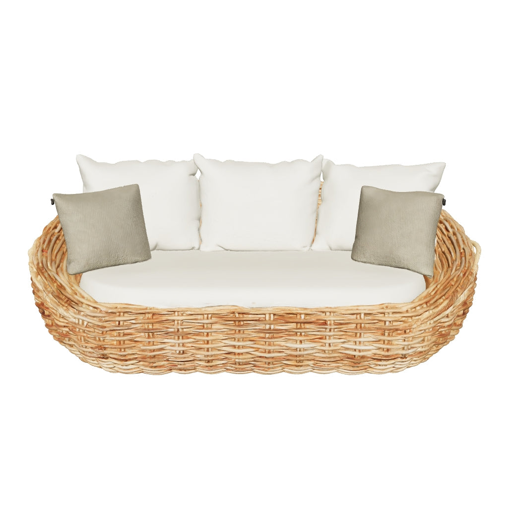 Apple Bee | Cocoon Loungebank | Mocca-Bouclé Creme