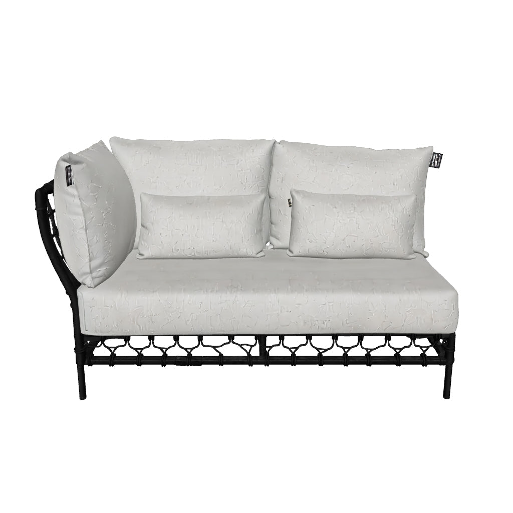 Apple Bee | Pure Loungesofa 2-Sitzer Rechts | Black Grey