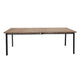 Apple Bee | Milou Gartentisch 240 x 100 cm | Teak-Schwarz (Neu)